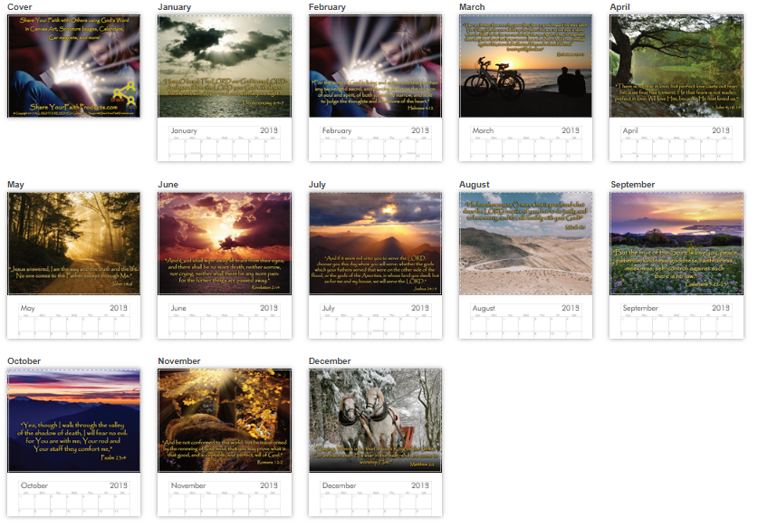 scripture image calendar